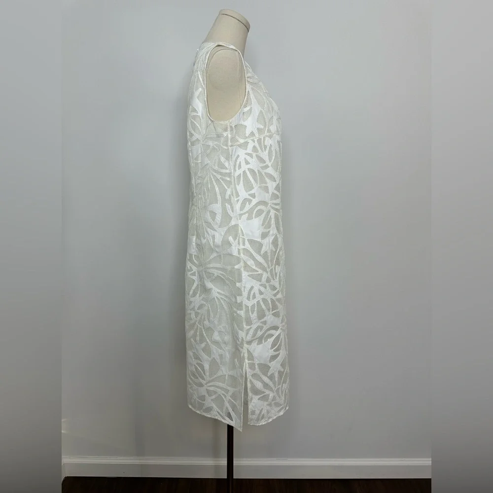 Akris Punto Faux Leather Leaves Dress - Picture 8 of 10